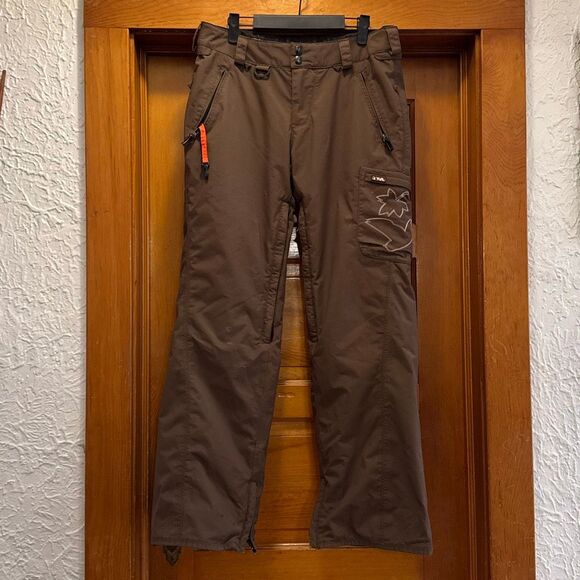 Volcom Never Change Brown Snowboard Ski Pants Women’s Small - Picture 1 of 10